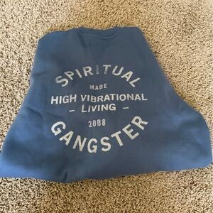 spiritual gangster blue sweatshirt
